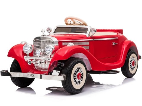 Auto Na Akumulator Mercedes Benz 540K Klasyk Premium LED MP3 Czerwony