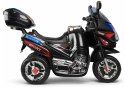 Motor Na Akumulator HC8051 Dla Dzieci Czarny Ścigacz Światła Led Dźwięki