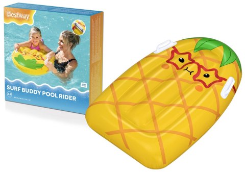 Dmuchana Deska Do Pływania Z Uchwytami Ananas Żółta 84 x 56 cm Bestway 42049
